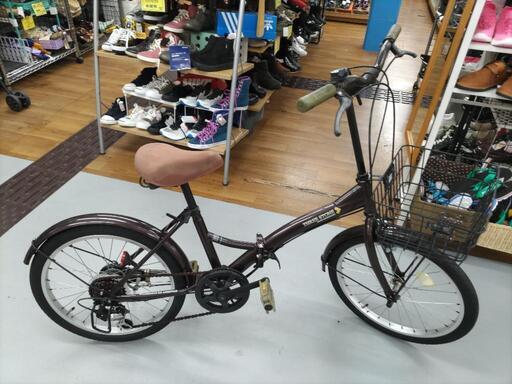 J010 使用感有り 折りたたみ自転車 THREE STONE 6段変速 20インチ