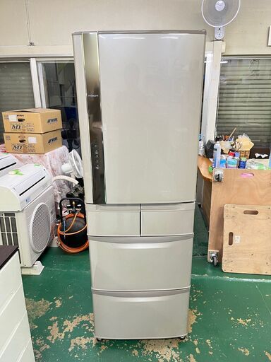 ★日立★R-K42F 自動製氷機 5D冷蔵庫 2016年 415L HITACHI ビック＆スリム キッチン 生活家電