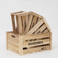 【4個セット】木製ボックス　新品