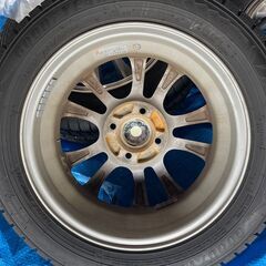 21年製★中古★グッドイヤー アイスナビ8★155/65R14★軽自動車ワゴンＲ・タント等★アルミホイール4本セット