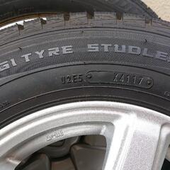 ４本セット スタッドレスタイヤWM01  ホイル付き パッソで使用  