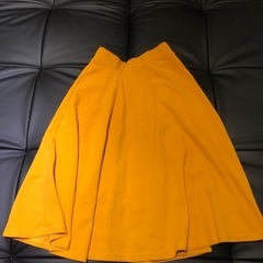 秋冬用 黄色のスカート レディース M