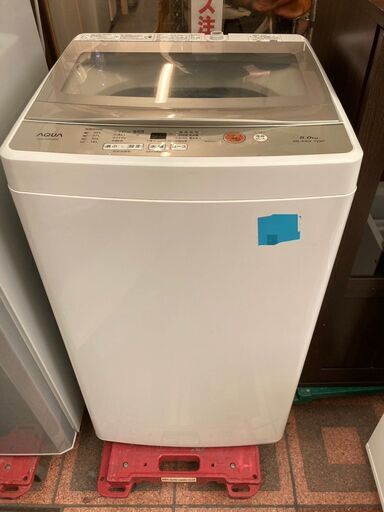 ☆中古￥8,000！【会員価格￥8,000】AQUA　5.0kg洗濯機　家電　2019年製　AQW-GS50G型　幅53cmｘ奥行50cmｘ高さ89cm　【BJ019】