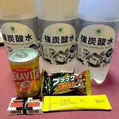 強炭酸水　＋お菓子