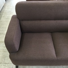 【✨ブラウン❗️新生活応援❗️サイドポケットが便利❗️ファブリック❗️✨】定価¥28,000 2Pソファ
