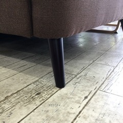 【✨ブラウン❗️新生活応援❗️サイドポケットが便利❗️ファブリック❗️✨】定価¥28,000 2Pソファ