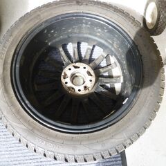 アルミ付き スタッドレスタイヤ4本セット  HIFLY Win-turi212 215/55R17 2021年製 17×7J 5×114,3 オフセット38  中古 苫小牧西店