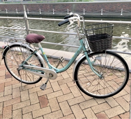 【期間限定】大人用自転車　ミントグリーン　ママチャリ