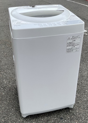 【RKGSE-844】特価！東芝/5kg/全自動洗濯機/AW-5G6/中古/2018年製/当社より近隣地域無料配達