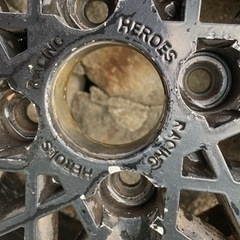 希少！絶版HEROES RECING13インチ　タイヤホイールセット値下げしました！旧車　軽四　当時物