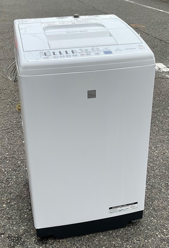 【RKGSE-845】特価！日立/7kg/全自動洗濯機/NW-Z70E5/中古品/2018年製/当社より近隣地域無料配達