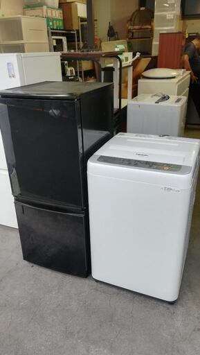 送料無料セット06⭐配送と設置は無料サービス⭐SHARP冷蔵庫137L＋Panasonic洗濯機5kg