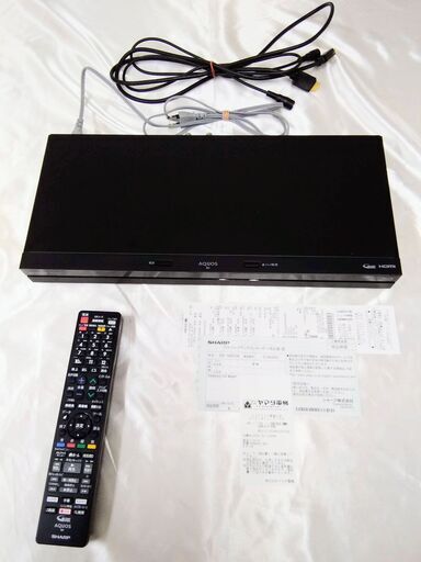 SHARP 2番組同時録画 500GB 3D対応ブルーレイレコーダー BD-NW500 外付HDD対応 動作品　 2016年製