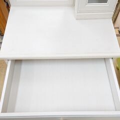 ニトリ NITORI ドレッサー スツール付き (フェリベーネ FEL1360 ) 引出し1個 扉1枚 棚板可動式 ホワイト 定価24900円■横幅59cm×奥行40cm×高さ130㎝■近隣配送無料 買取帝国 朝霞店