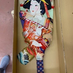 【2点100円 未使用】羽子板と都人形 
