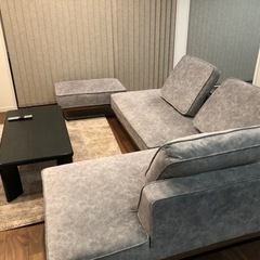 超美品カウチソファー　