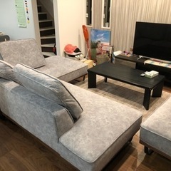 超美品カウチソファー　