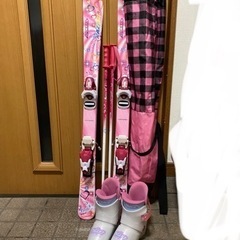 女の子のスキー4点セット