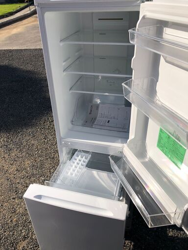 (売約済み)2020年製 YAMADA ノンフロン冷凍冷蔵庫 YRZ-F15G1 156L ホワイト 2ドア 右開き ガラス棚 冷蔵庫 ヤマダセレクト 単身