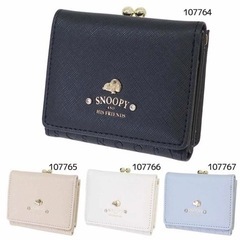 【財布】スヌーピー 三つ折りコンパクト財布 フェイス