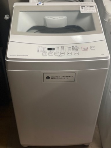 送料・設置込み　洗濯機　6kg NITORI 2019年