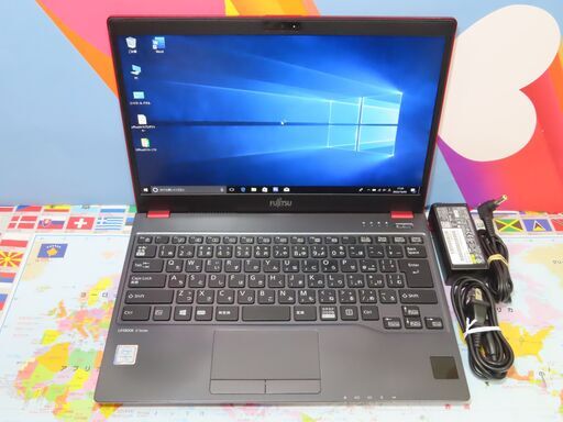 JC0990 富士通 LIFEBOOK U937/R FMVU09013 Lバッテリー+SIM office2019  赤色