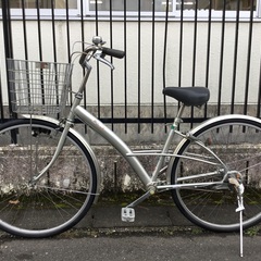 ＜整備・良品＞丸石サイクル・ホットニュース・シャフトドライブ・27インチ自転車・内装3段変速 鍵付き