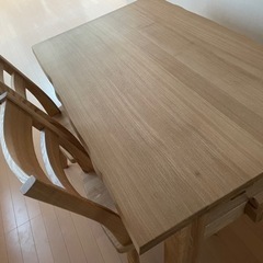 【使用期間2年以内】タモ材ダイニングセット 定価175,000円