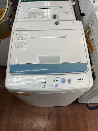 【リサイクルショップどりーむ天保山店】●4708●　洗濯機　三洋電機　6.0㎏　2010年製　ASW-60B　糸くずネット破れあり(´;ω;｀)