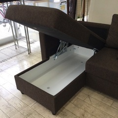 【✨ニトリ❗️✨ノアーク❗️✨大容量収納❗️✨ブラウン❗️✨】定価¥79,900 NITORI/ニトリ ファブリックカウチソファベッド ノアーク  リビング  ソファ  ３人掛け ブラウン  大容量収納