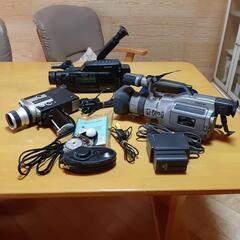 古いビデオカメラ　3個ジャンク品