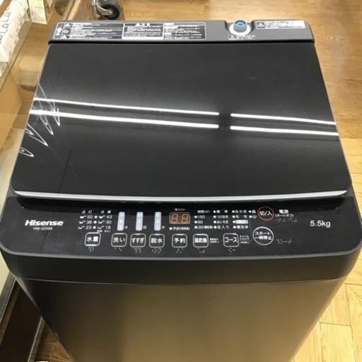 #J-30【ご来店頂ける方限定】Hisenseの5、5Kg洗濯機です