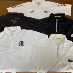 【交換可能】阪神タイガース (ポロシャツ5枚、Tシャツ3枚、レプリカ1枚、スカジャン2着、ネックウォーマー1、ネックレス2)