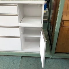 【リサイクルサービス八光　田上店　配達・設置OK】三幸ジャパン　エナメルホワイト　キッチンカウンター