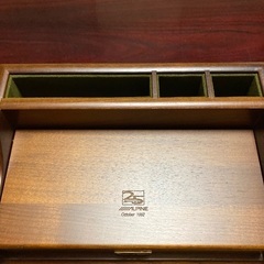 アルパイン　25周年記念　木製小物、印鑑入れ