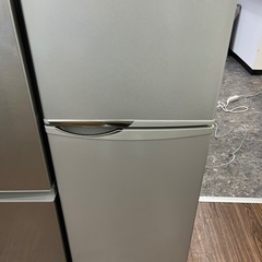 【中古品】SHARP ノンフロン冷凍冷蔵庫　SJ-H12W-S