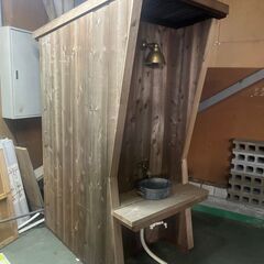 【最終値下げ】〈オーダー品〉照明付き シンク 洗面台什器 店舗 屋外 野外店舗 小屋