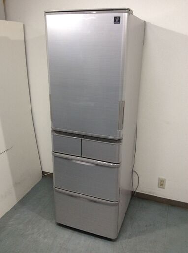 （11/19受渡済）YJT5371【SHARP/シャープ 5ドア冷蔵庫】美品 2019年製 SJ-W412E-S 家電 キッチン 冷蔵冷凍庫 左右開きドア 自動製氷 412L