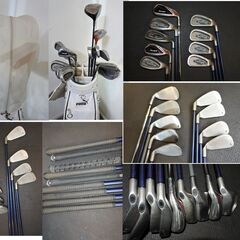 【Ksd/back】格安出品　キャロウェイゴルフ　フルセット　チッパー付きユースド　キャディバッグ　ダメージあり　PINGパター