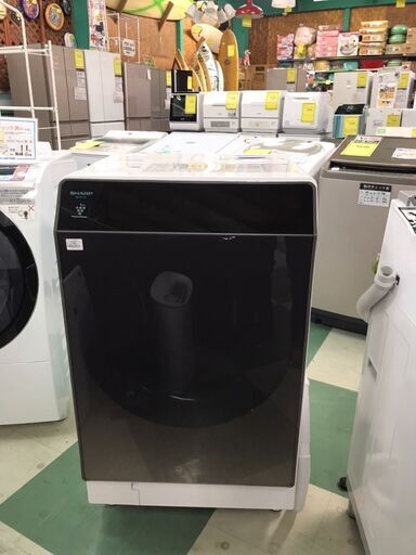 シャープ ドラム洗濯機 ES-G110 2018年製 洗濯機 マイクロ高圧洗浄