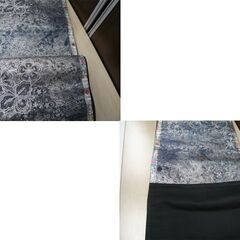 帯 和装 長さ(約)212㎝ 着物 薫風麗花文 青系 和服 仕立て上がり