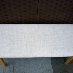 ☆ニトリ ダイニングチェア×2脚 ダイニングベンチ×1台 3点セット BEECH SP LBR ビーク ライトブラウン ファブリック素材 札幌 北20条店