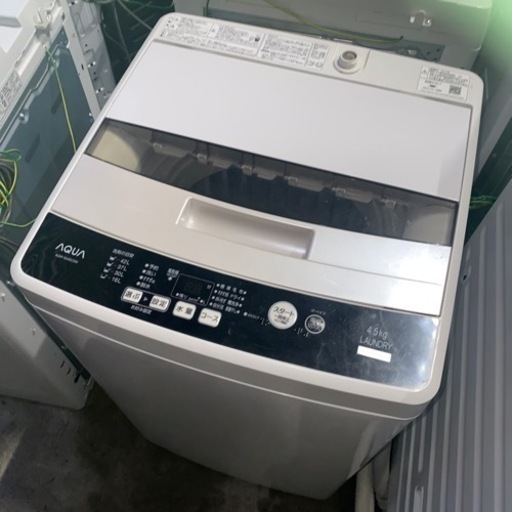 大阪限定●配送無料●2017年製●AQUA●AQW-S45EC（W）●洗濯機