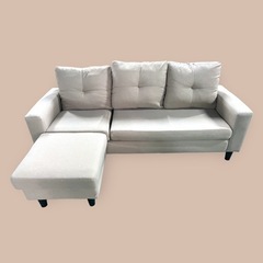 オットマン付☆ソファー☆ベージュ色♪美中古品