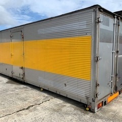 No.659 アルミバン 4ｔ ロング 車 アルミ 箱 バイク 倉庫 トラック コンテナ 米 保管庫 物置 DIY