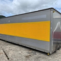 No.659 アルミバン 4ｔ ロング 車 アルミ 箱 バイク 倉庫 トラック コンテナ 米 保管庫 物置 DIY