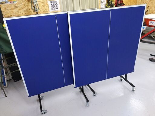 卓球台 家庭用サイズ キャスター付き 1200×2400×760mm【引取限定・現状 