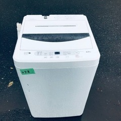 278番 ヤマダ電機✨電気洗濯機✨YWM-T60A1‼️