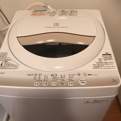 東芝•洗濯機　5kg 2015年製　