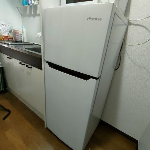 2019年製★Hisense 冷蔵庫 ホワイト HR-B12C [2ドア /右開きタイプ /120L 冷凍室